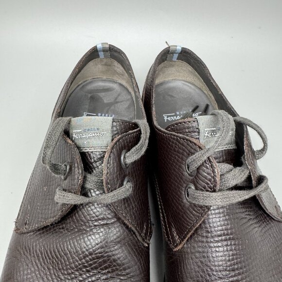 Salvadore Ferragamo World Mens Soft Soled Leather Shoes Size 8 main image 6